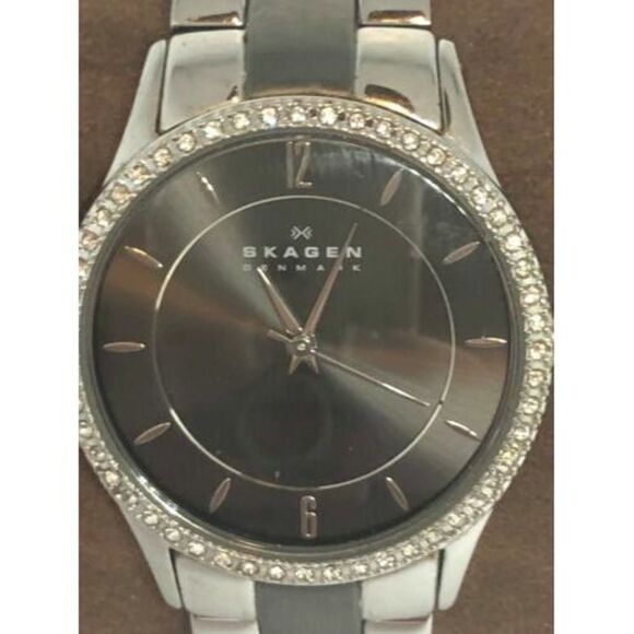 Skagen 347SSMX Women's Two-Tone Stainless Steel Analog Dial Quartz Watch Bb615 - Picture 2 of 9